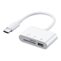 Wholesale 3-in-1 USB-C to SD/TF Card Reader & USB 3.0 Hub | OTG Camera Adapter Factory